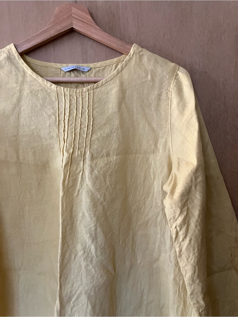 LinenFox Roni Mini Dress in Butter - Picture 4 of 5